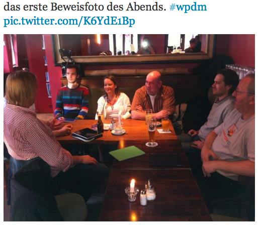 WP Meetup Potsdam am 17.4.2012, Foto: @webstreifen