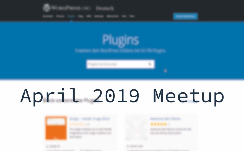 WordPress-Meetup April 2019 Beitragsbild